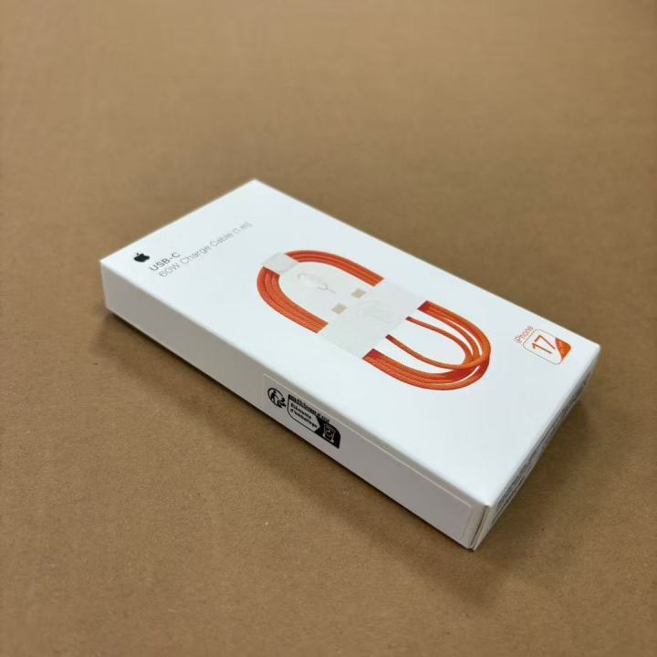 iPhone17 60W USB-C Cable With Logo With Box Orange
