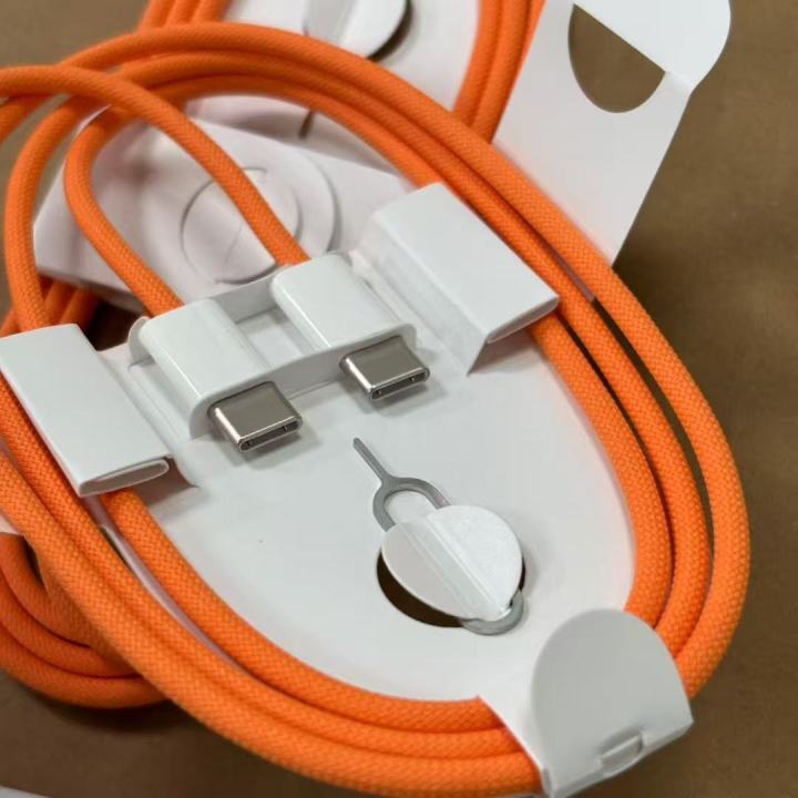 iPhone17 60W USB-C Cable With Logo With Box Orange
