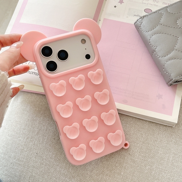 Mickey Mouse Ear Suction Cup Drop Protective Phone Case
