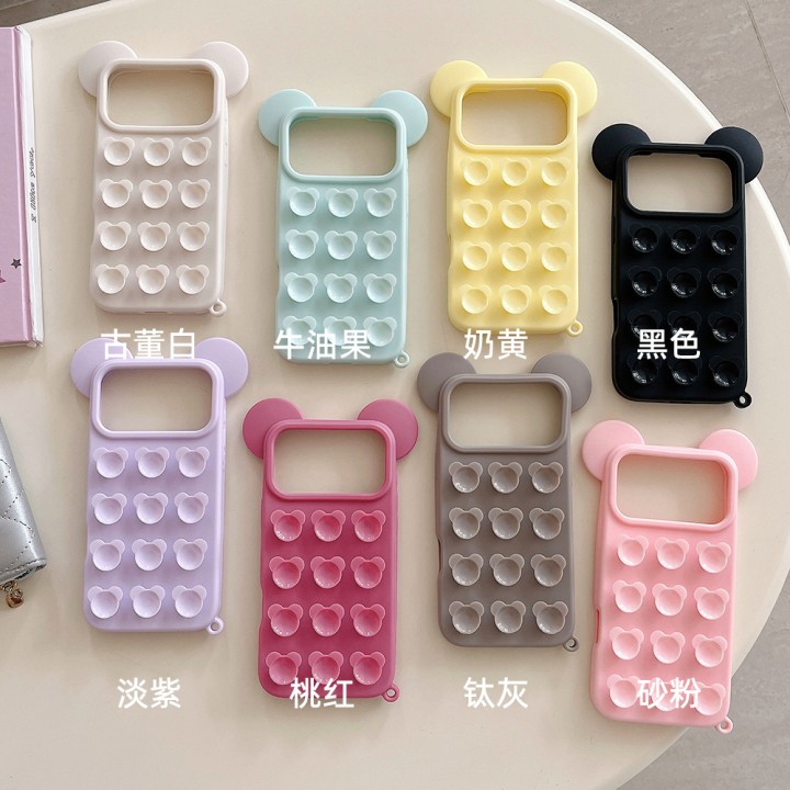 Mickey Mouse Ear Suction Cup Drop Protective Phone Case