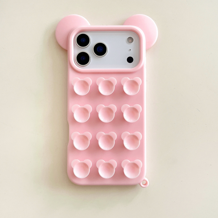 Mickey Mouse Ear Suction Cup Drop Protective Phone Case
