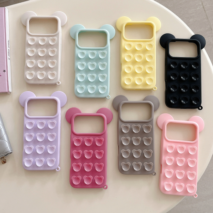 Mickey Mouse Ear Suction Cup Drop Protective Phone Case