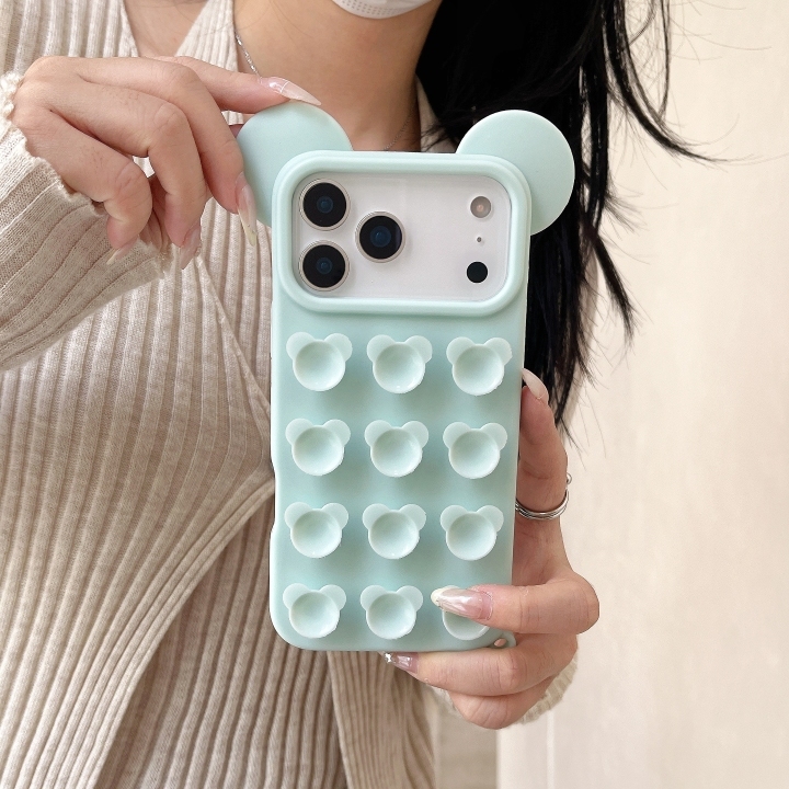 Mickey Mouse Ear Suction Cup Drop Protective Phone Case