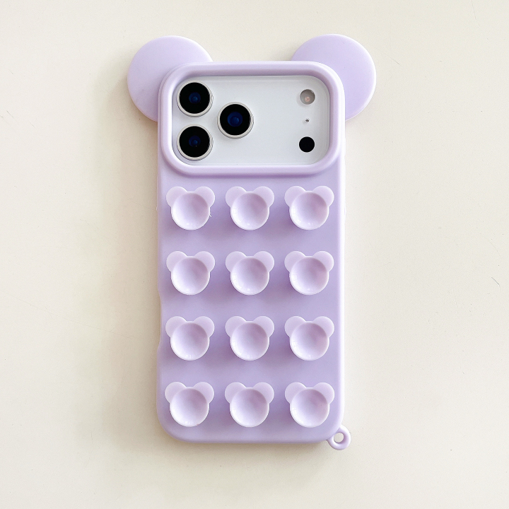 Mickey Mouse Ear Suction Cup Drop Protective Phone Case