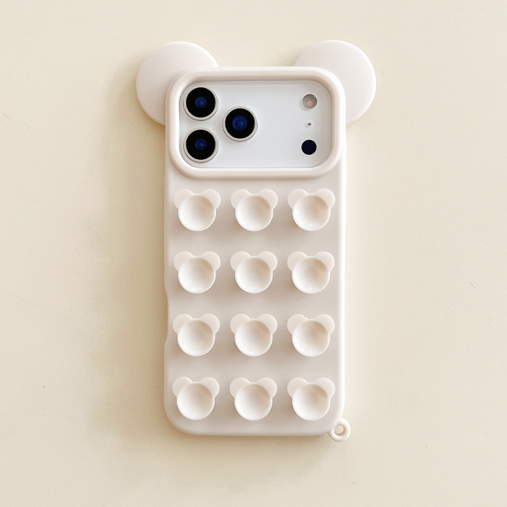 Mickey Mouse Ear Suction Cup Drop Protective Phone Case