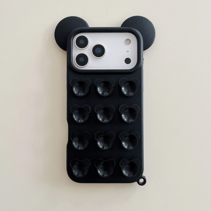 Mickey Mouse Ear Suction Cup Drop Protective Phone Case