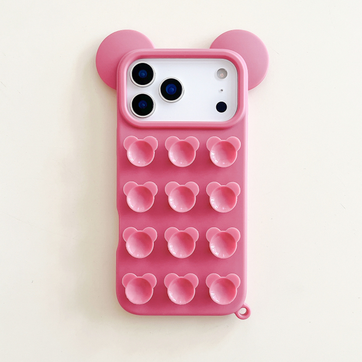 Mickey Mouse Ear Suction Cup Drop Protective Phone Case