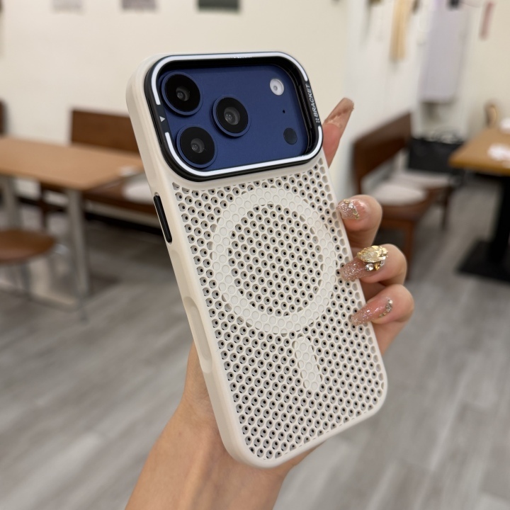 Mesh Heat Dissipation Series Hardware Camera Bracket Drop Protective Phone Case