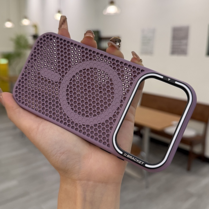 Mesh Heat Dissipation Series Hardware Camera Bracket Drop Protective Phone Case