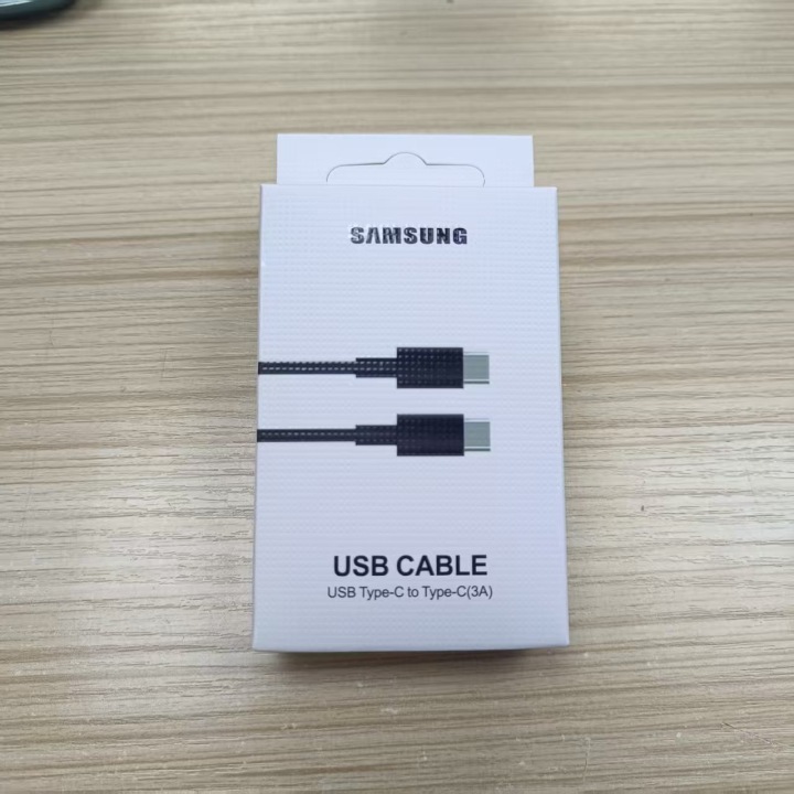 Samsung Note10 3A Dual Type-C Cable With Original Packaging Box