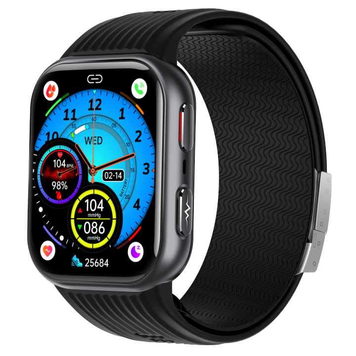 TK67 Air Pump Blood Pressure Watch High-End Blood Pressure and ECG Smartwatch with Side-Mounted Cuff