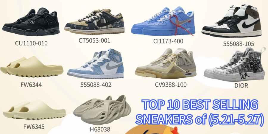 TOP 10 BEST popular Replica SNEAKERS on sharesneakers of 2021(5.21-5.27)