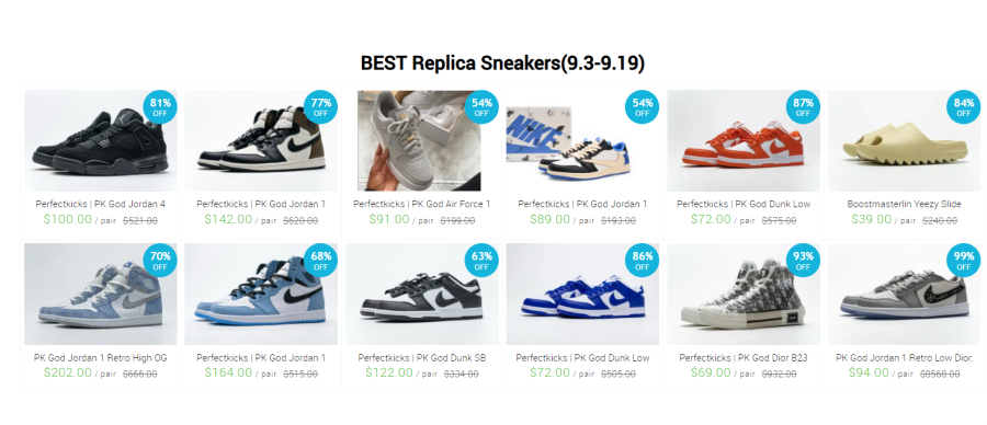 BEST Replica Sneakers from Sharesneakers.com(9.13-9.19)