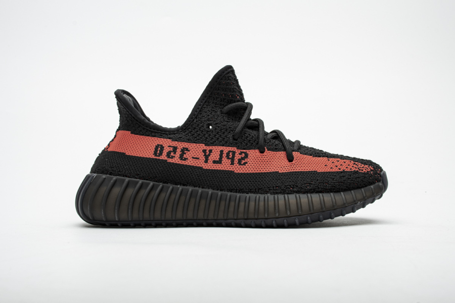 black and red 350 boost