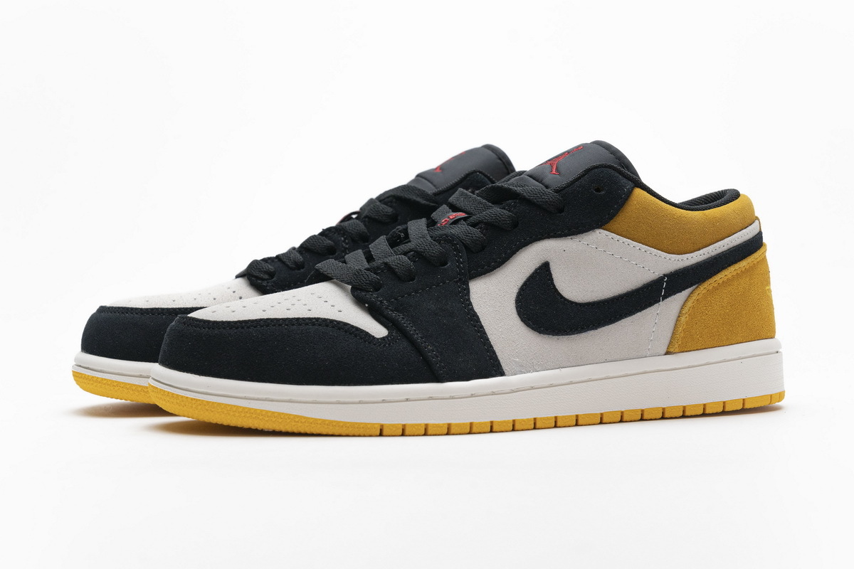 jordan 1 low sail university gold black