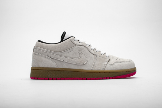 air jordan 1 low white gum hyper pink