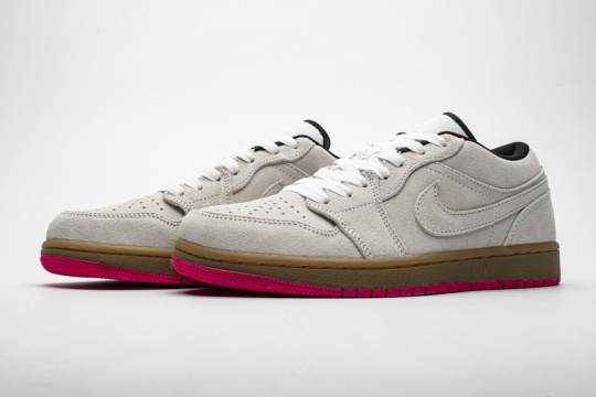 air jordan 1 low white gum hyper pink