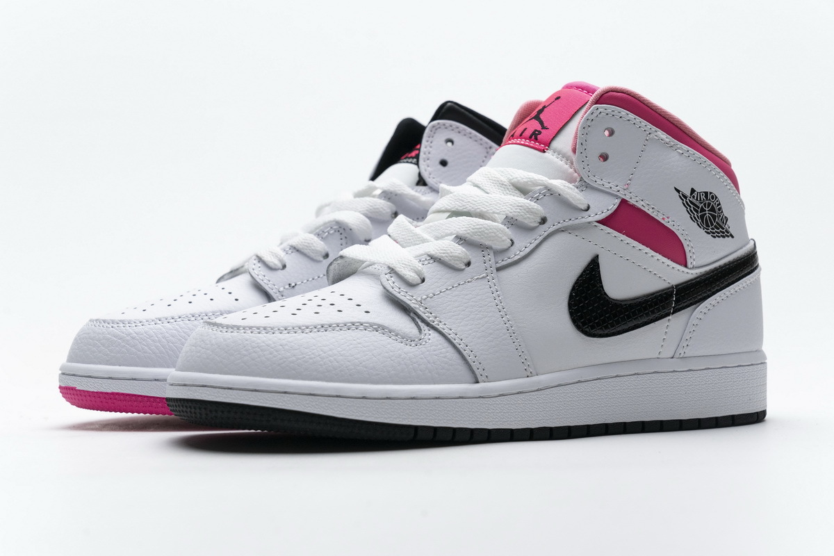 black and hyper pink jordan 1