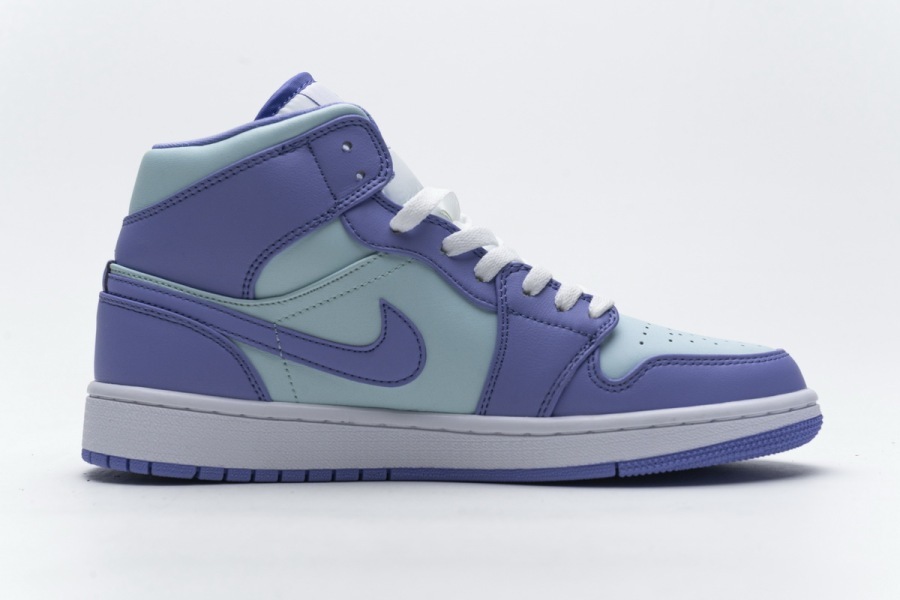 jordans 1 mid purple aqua