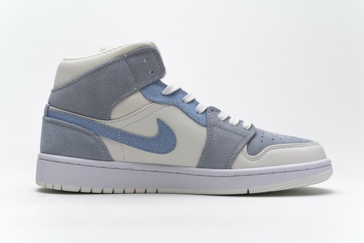 air jordan 1 mid mixed textures blue tan