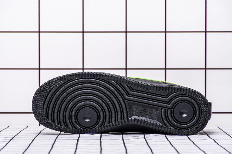 2019 Nike Air Force 1 Low Utility Black/Scream Green-Hyper Pink CQ4611-001, Nike Outlet Online 