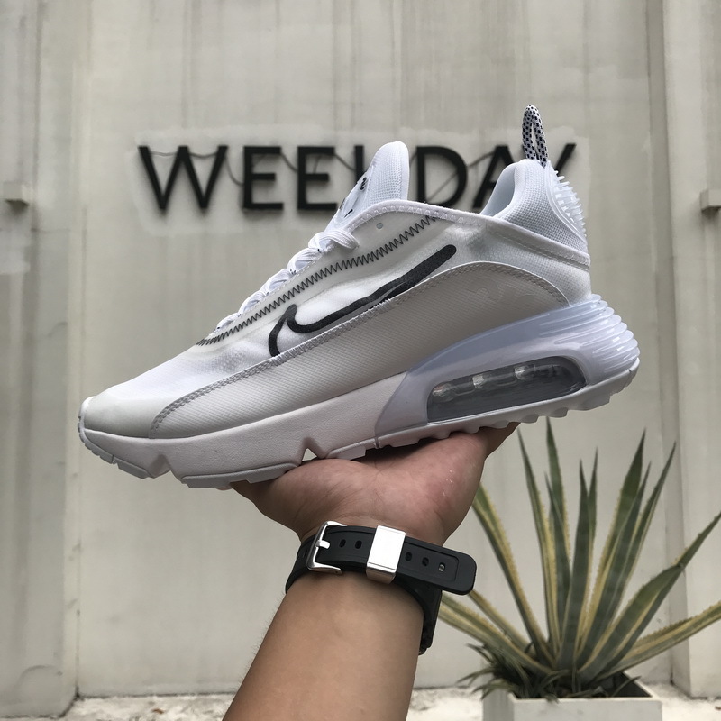 Chaussures NIKE - Air Max 2090 CK2612 100 White/Black/Wolf Grey - Sneakers - Chaussures basses 