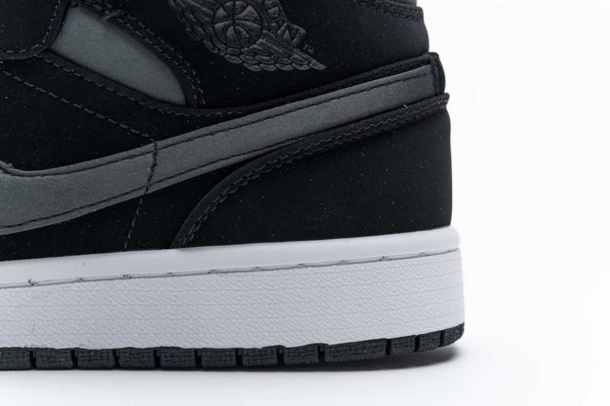 POP Jordan 1 Mid Nylon Black Anthracite, 852542-012 