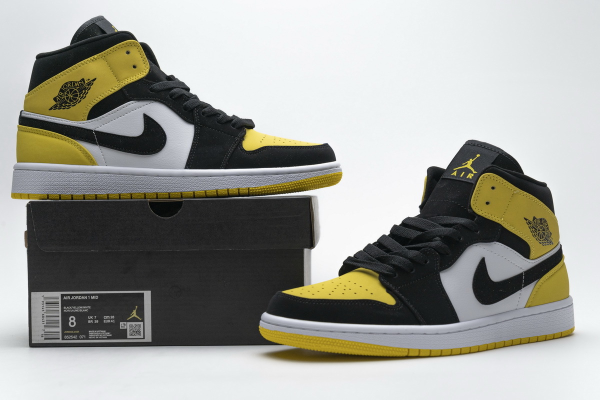 Boostmasterlin Jordan 1 Mid Yellow Toe Black, 852542-071 - ShareSneakers.com