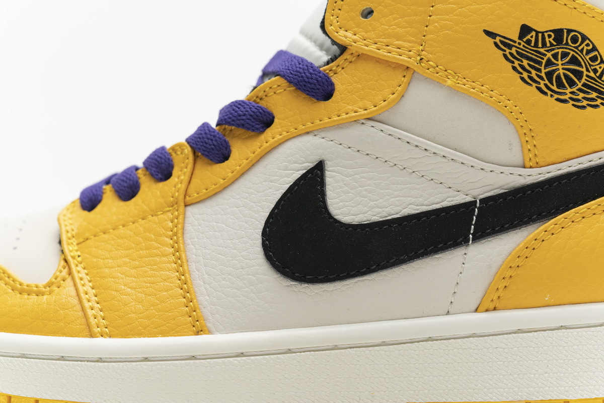 PK God Jordan 1 Mid SE Lakers, 852542-700