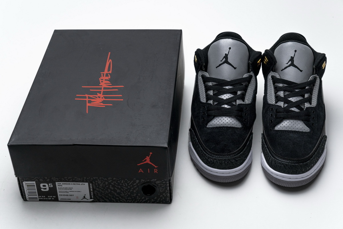 POP Jordan 3 Retro Tinker Black Cement Gold,CK4348-007 