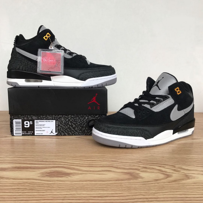 POP Jordan 3 Retro Tinker Black Cement Gold,CK4348-007 