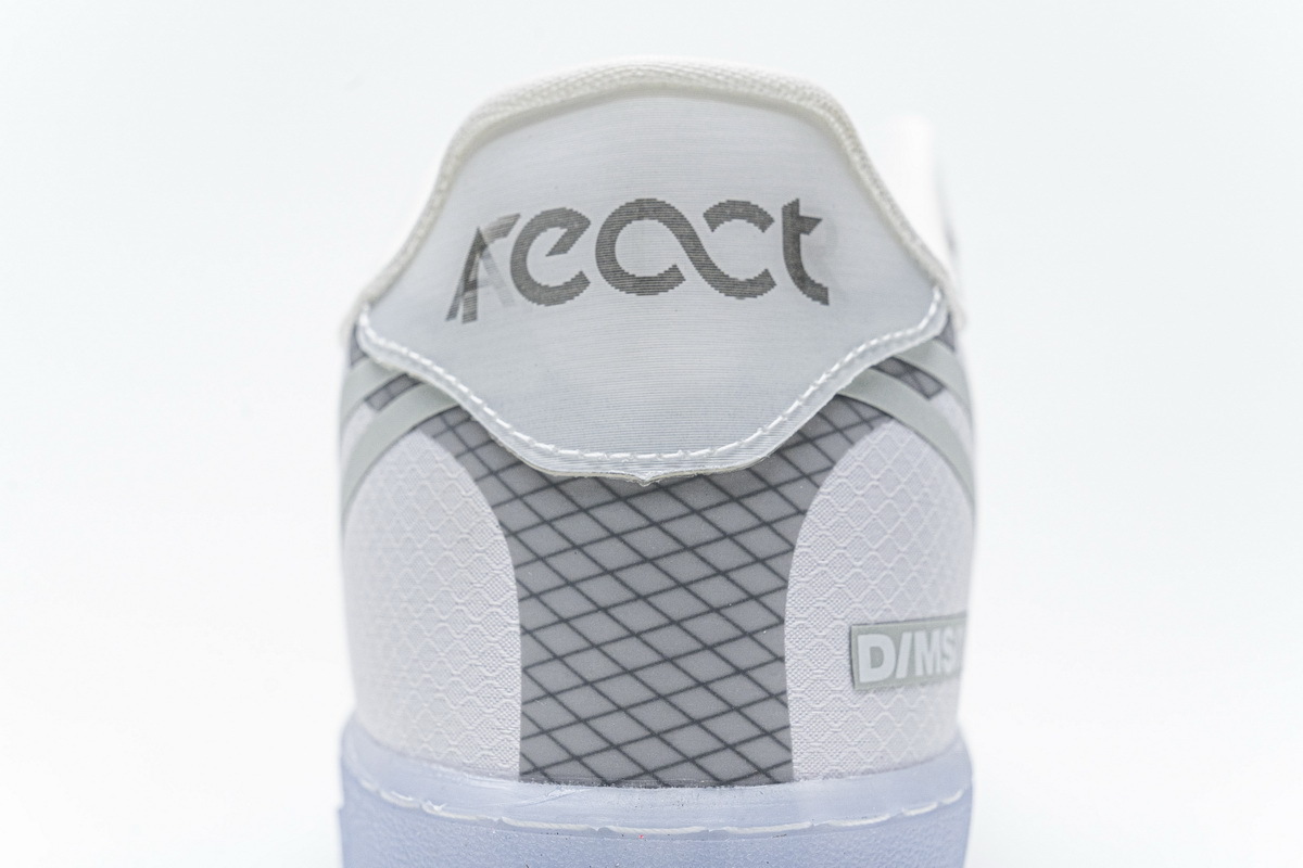 air force 1 react white light
