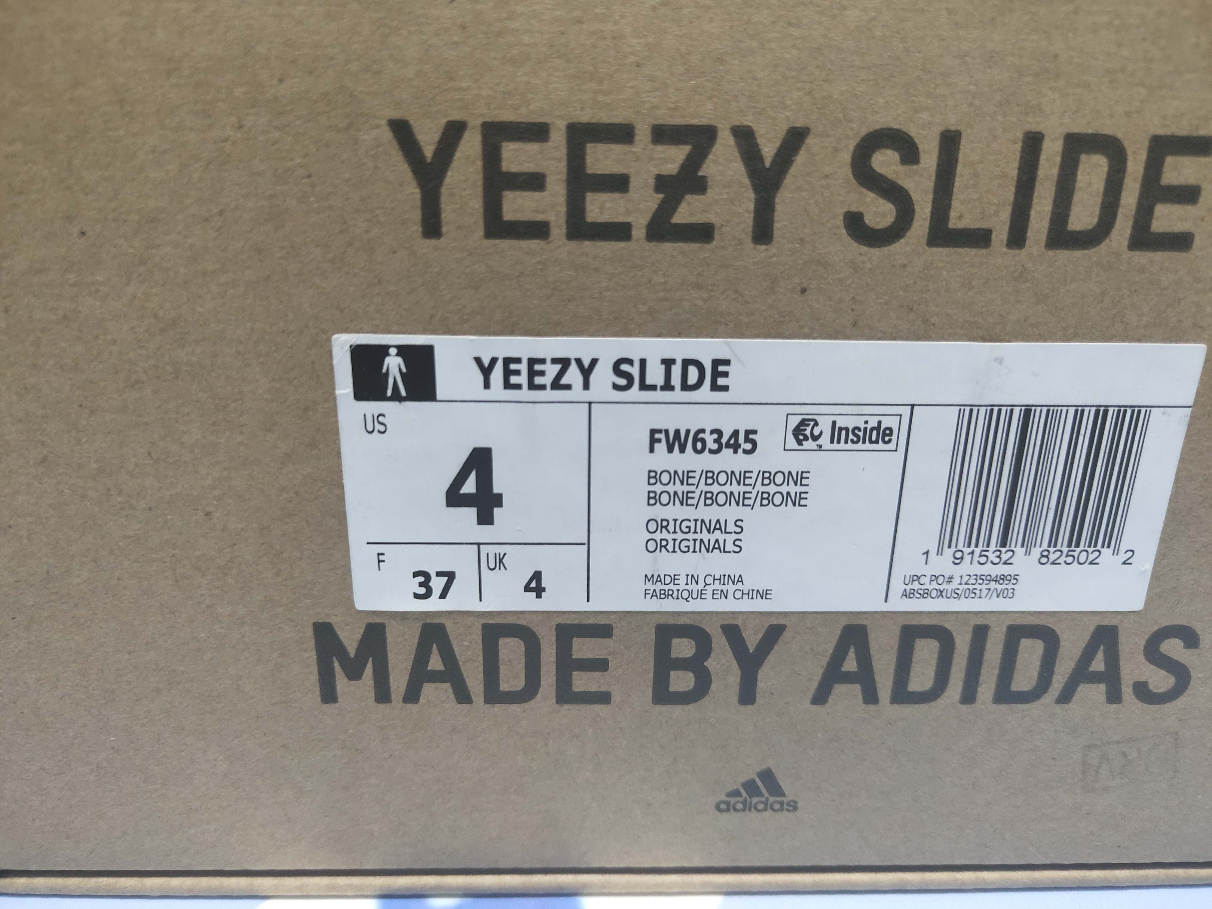 POP Yeezy Slide Bone, FW6345 