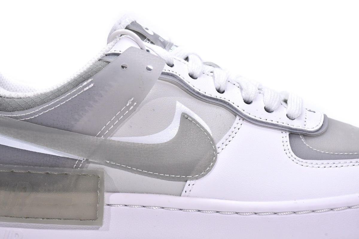 POP DUNK SB Low Air Force 1 Shadow White Grey, CK6561-100 