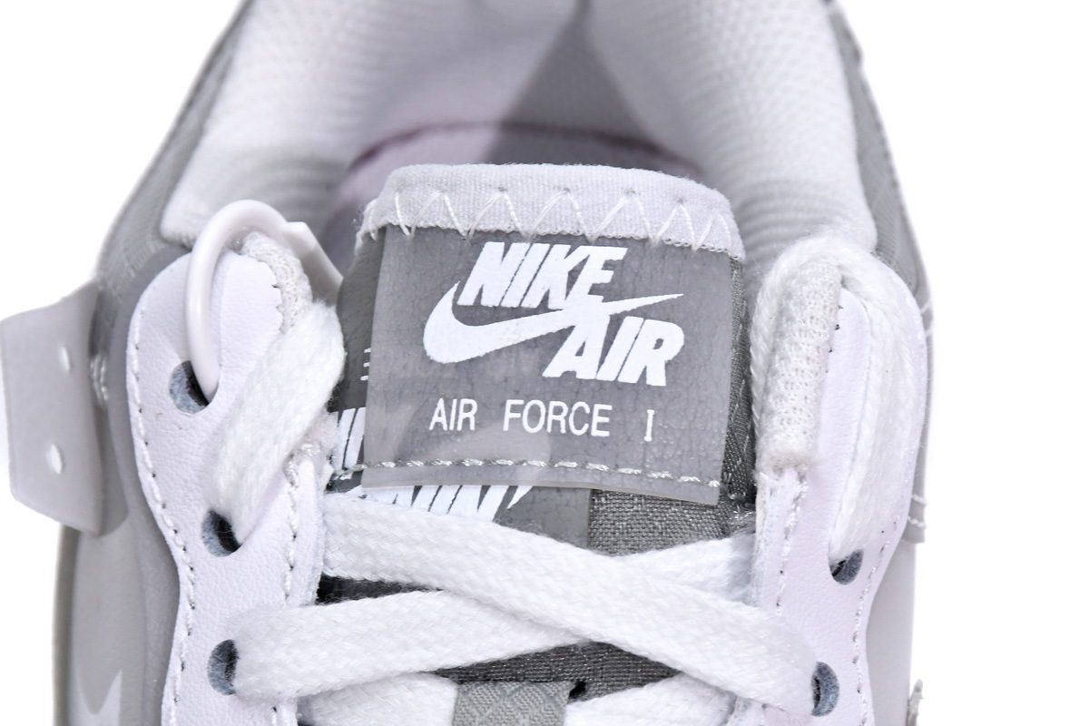 POP DUNK SB Low Air Force 1 Shadow White Grey, CK6561-100 