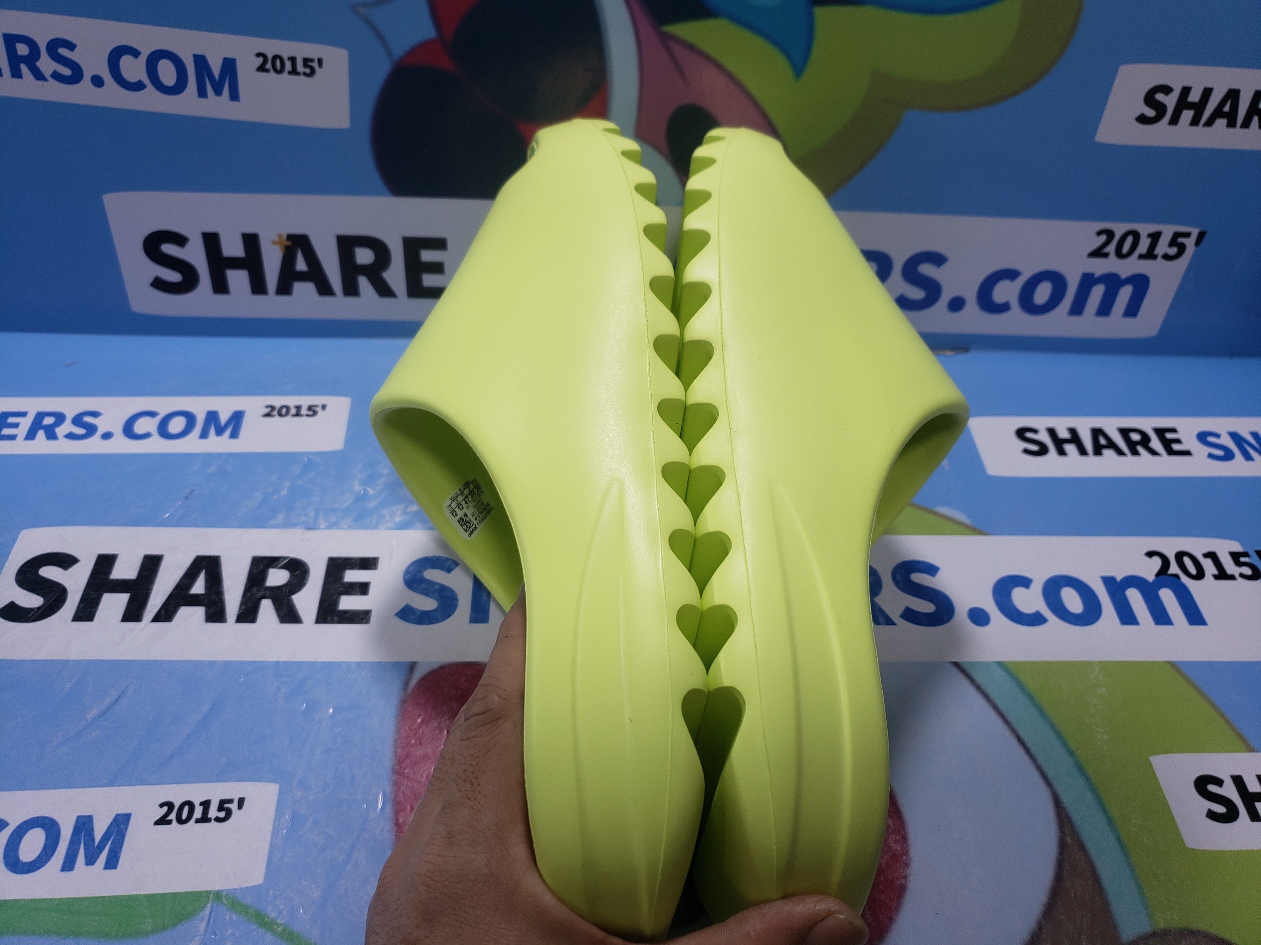 Boostmasterlin Yeezy Slide Green GX6138 