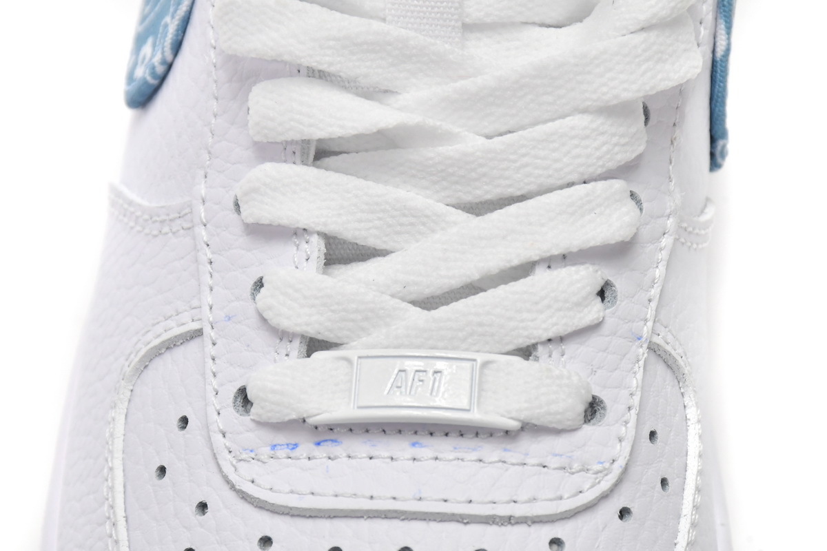 BoostMasterLin Air Force 1 Low '07 Essential White Worn Blue Paisley , DH4406-100 