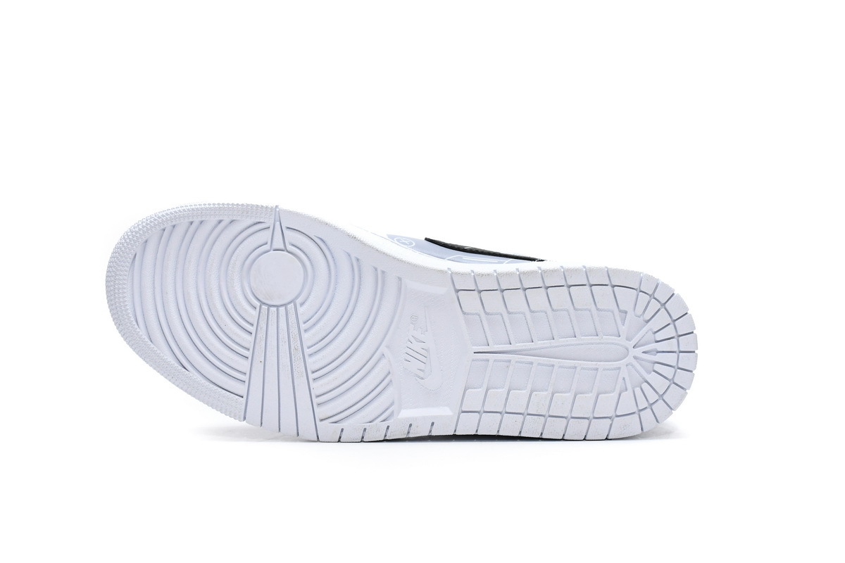 Boostmasterlin Jordan 1 Mid PS5 White Grey Black, 554724-130 