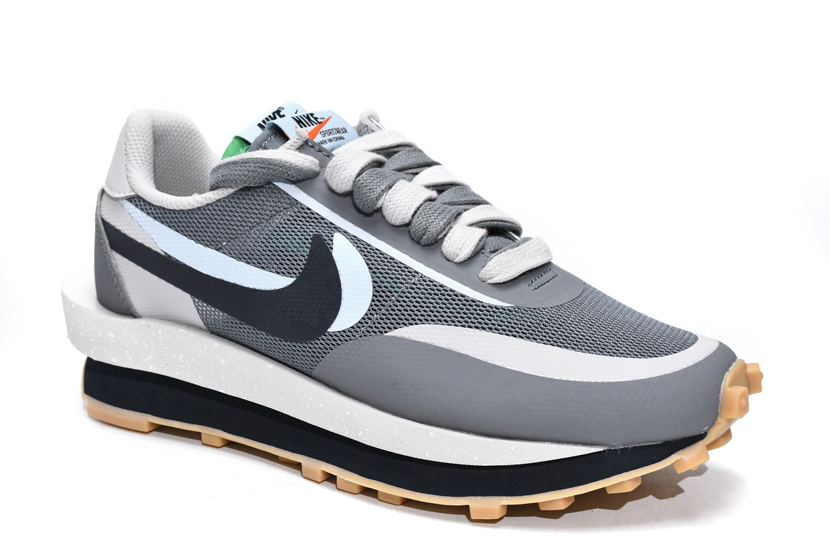 PK GOD LD Waffle sacai CLOT Kiss of Death 2 Cool Grey, DH3114-001 