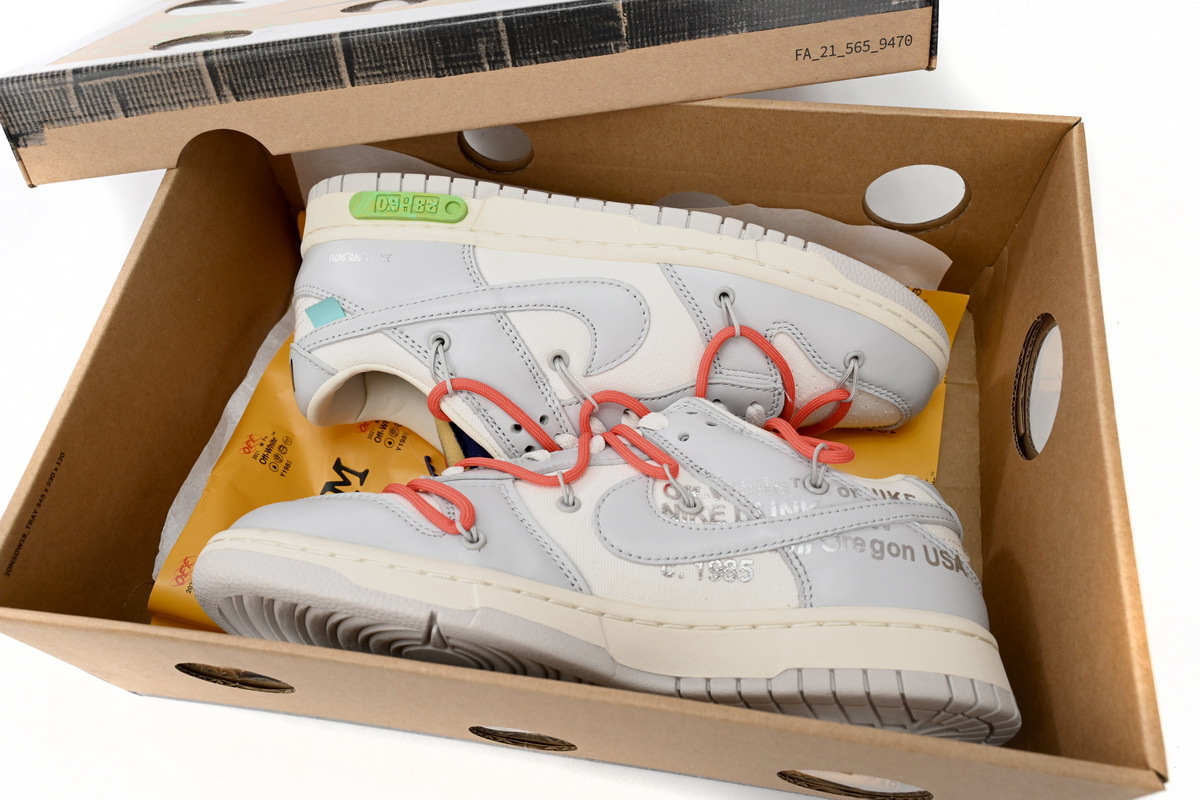 Perfectkicks | PKGoden Dunk Low Off-White Lot 23, DM1602-126 