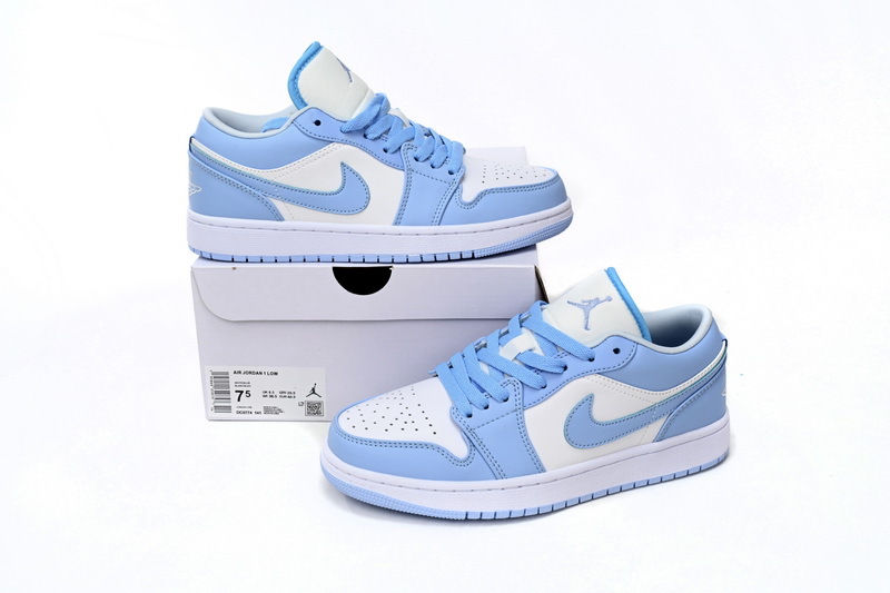 Boostmasterlin Jordan 1 Low White Ice Blue, DC0774-141 