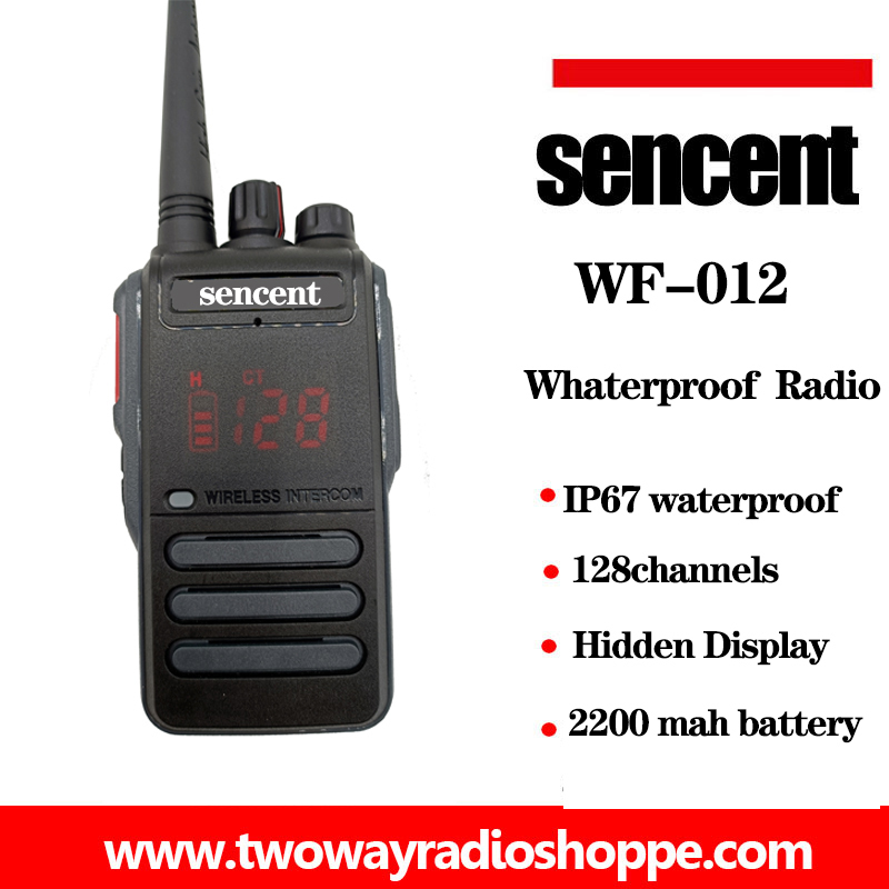 best 128Chanenls waterproof IP67 5watts two way radio WF012at the shop