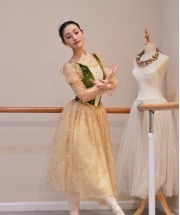 18036 Green Ballet Costumes Romantic Tutus