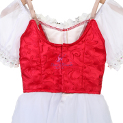 B24124 Red La Fille mal gardée Variation Romantic Ballet Tutu