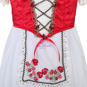 B24124 Red La Fille mal gardée Variation Romantic Ballet Tutu