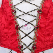 B24124 Red La Fille mal gardée Variation Romantic Ballet Tutu