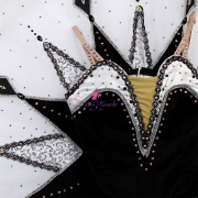 B25648 Black Custom Made Professional Ballet Tutus Variation from Harlequinade-YAGP