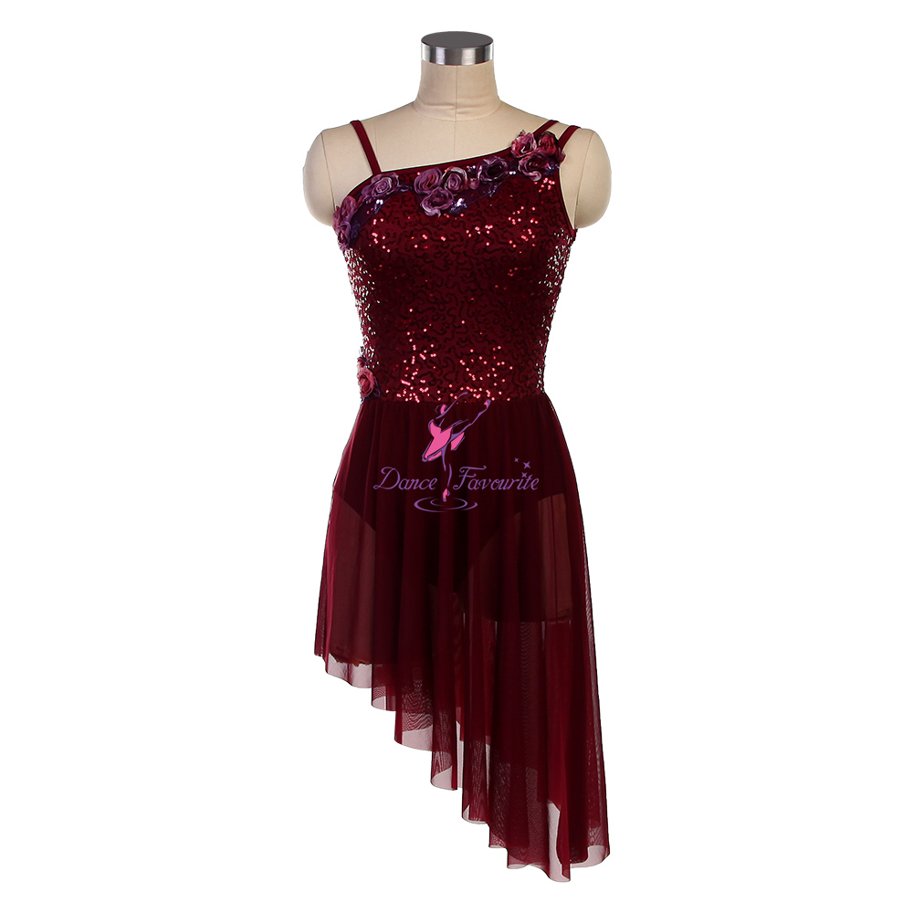 burgundy lyrical dress Obsessed with this stunning maroon lyrical costume! #lyricalcostume  #dancecostume #reddancecostume #idbstage #inspiringcostume