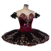B25630 Burgundy Custom Made Professional Ballet Tutus