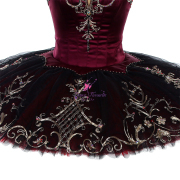 B25630 Burgundy Custom Made Professional Ballet Tutus